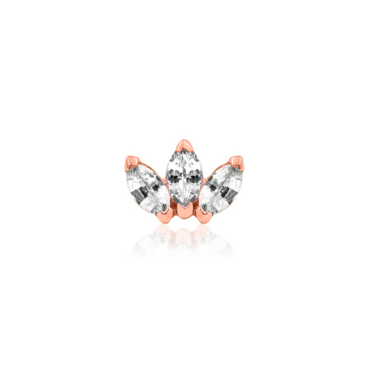 Junipurr Jewelry - Triple Marquise CZ Fan - Image 2