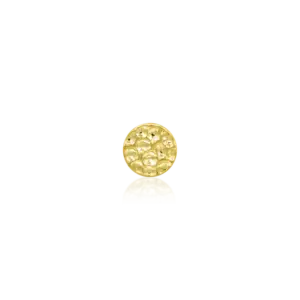 JUNIPURR JEWELRY HAMMERED DISK