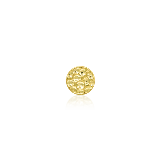 JUNIPURR JEWELRY HAMMERED DISK