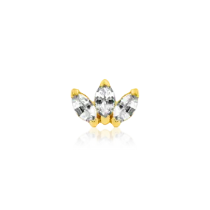 Junipurr Jewelry - Triple Marquise CZ Fan